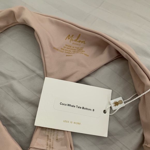 Midori Bikinis Coco Whale Tale Bottoms (S) NWT - Picture 3 of 5